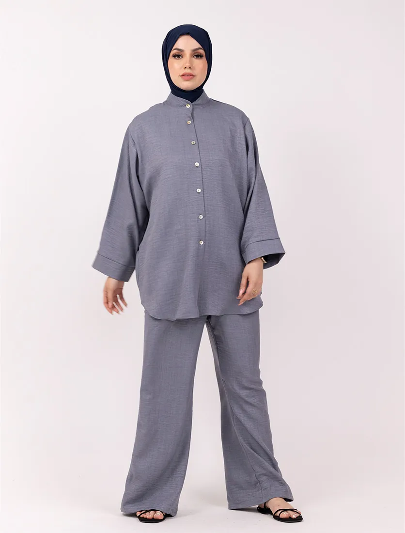 Denim Linen Feel Co Ord